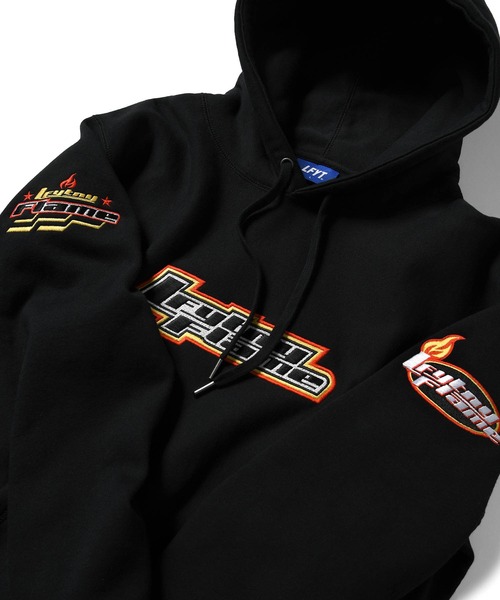 Lafayette（ラファイエット）の「LFYT ラファイエット [Lafayette] - フレーム ロゴ プルオーバー パーカー スウェットシャツ [LFYT FLAME LOGO HOODED SWEATSHIRT]（パーカー・メンズ・ブラック/ナチュラル/ロイヤルブルー・MEDIUM/LARGE/X-LARGE/XX-LARGE）」の5枚目の写真