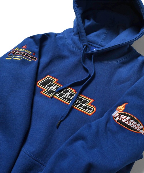 Lafayette（ラファイエット）の「LFYT ラファイエット [Lafayette] - フレーム ロゴ プルオーバー パーカー スウェットシャツ [LFYT FLAME LOGO HOODED SWEATSHIRT]（パーカー・メンズ・ブラック/ナチュラル/ロイヤルブルー・MEDIUM/LARGE/X-LARGE/XX-LARGE）」の10枚目の写真