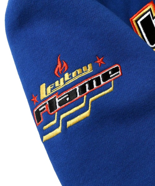 Lafayette（ラファイエット）の「LFYT ラファイエット [Lafayette] - フレーム ロゴ プルオーバー パーカー スウェットシャツ [LFYT FLAME LOGO HOODED SWEATSHIRT]（パーカー・メンズ・ブラック/ナチュラル/ロイヤルブルー・MEDIUM/LARGE/X-LARGE/XX-LARGE）」の13枚目の写真