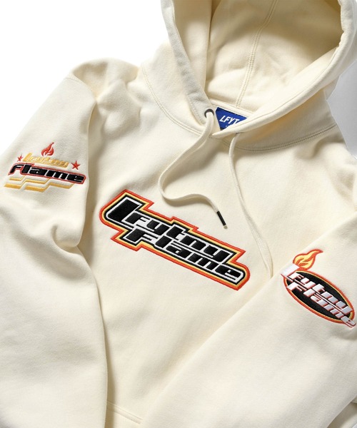 Lafayette（ラファイエット）の「LFYT ラファイエット [Lafayette] - フレーム ロゴ プルオーバー パーカー スウェットシャツ [LFYT FLAME LOGO HOODED SWEATSHIRT]（パーカー・メンズ・ブラック/ナチュラル/ロイヤルブルー・MEDIUM/LARGE/X-LARGE/XX-LARGE）」の15枚目の写真
