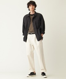 MHL.／コットンブルゾン セール】OVERDYE MELANGE COTTON LINEN（ブルゾン）｜MHL