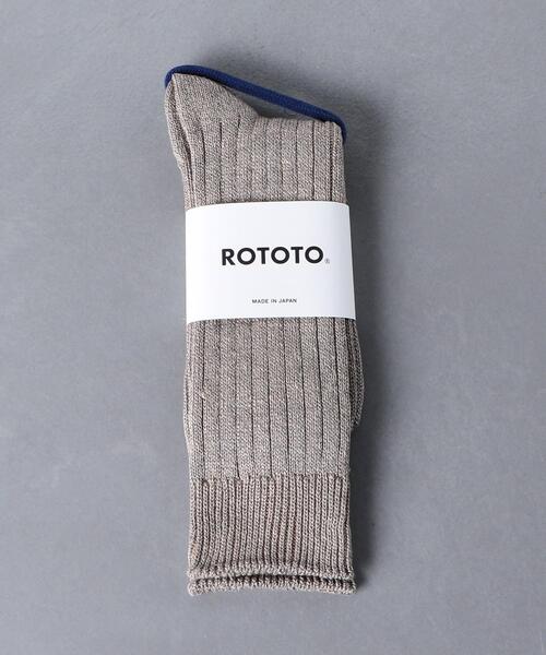 ROTOTO(ロトト)の「<ROTOTO(ロトト)> リネン/コットン リブ ソックス(ソックス/靴下・メンズ・ホワイト/ブラック/グレー/レッド/イエロー・FREE)」の9枚目の写真