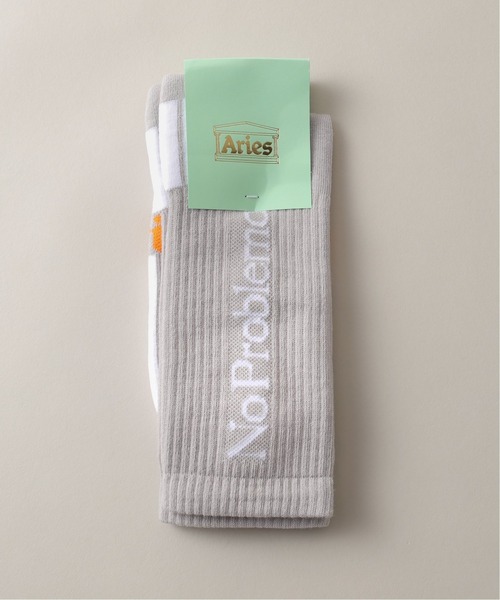 ARIES（アリーズ）の「【ARIES / アリーズ】NO PROBLEMO SOCKS（ソックス/靴下・メンズ・ホワイト/ブラック/グレー/グリーン系その他・FREE）」の3枚目の写真