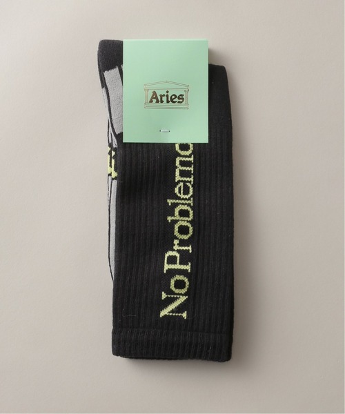 ARIES（アリーズ）の「【ARIES / アリーズ】NO PROBLEMO SOCKS（ソックス/靴下・メンズ・ホワイト/ブラック/グレー/グリーン系その他・FREE）」の2枚目の写真