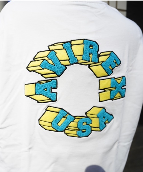 AVIREX（アヴィレックス）の「【直営店限定】サークル ロゴ ショートスリーブ Tシャツ/CIRCLE LOGO SHORT SLEEVE T-SHIRT（Tシャツ/カットソー・レディース・グレー/ホワイト/ブラック・LARGE/MEDIUM）」の14枚目の写真