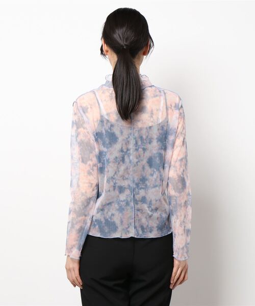 ems excite(エムズエキサイト)の「タイダイインナーカットソー(Tシャツ/カットソー・レディース・ブラック/ピンク/グリーン・FREE)」の4枚目の写真