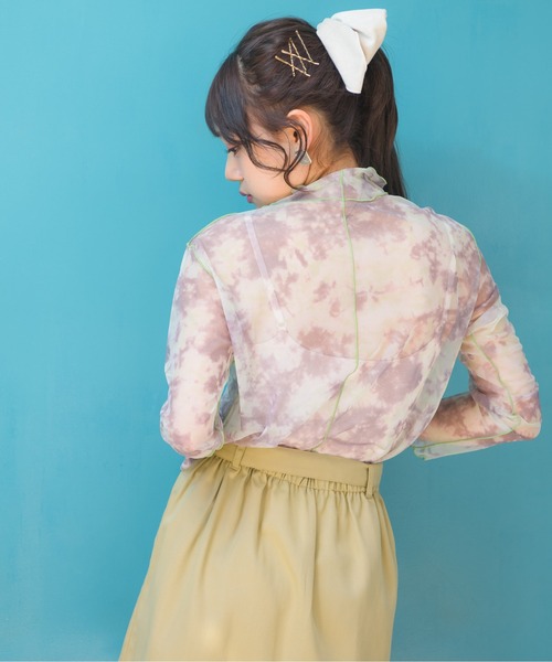 ems excite(エムズエキサイト)の「タイダイインナーカットソー(Tシャツ/カットソー・レディース・ブラック/ピンク/グリーン・FREE)」の21枚目の写真