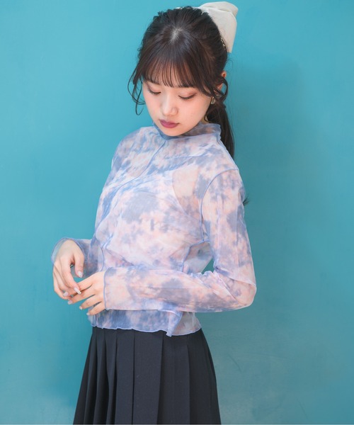 ems excite(エムズエキサイト)の「タイダイインナーカットソー(Tシャツ/カットソー・レディース・ブラック/ピンク/グリーン・FREE)」の14枚目の写真