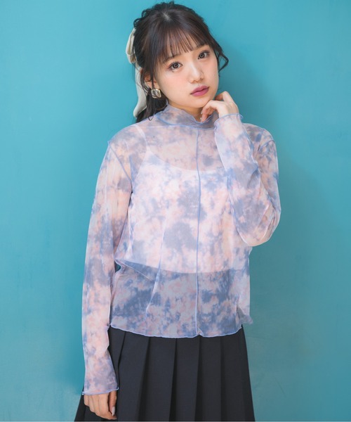 ems excite(エムズエキサイト)の「タイダイインナーカットソー(Tシャツ/カットソー・レディース・ブラック/ピンク/グリーン・FREE)」の13枚目の写真