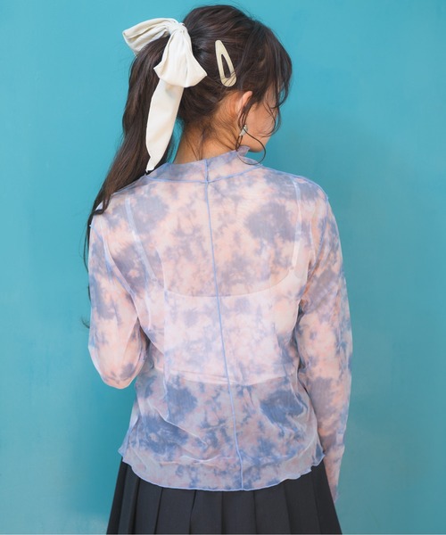 ems excite(エムズエキサイト)の「タイダイインナーカットソー(Tシャツ/カットソー・レディース・ブラック/ピンク/グリーン・FREE)」の12枚目の写真