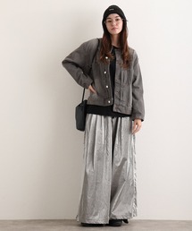 ElegChic（エレグシック）の「ラウンドカラーGジャン（デニムジャケット）」