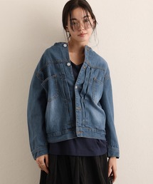ElegChic（エレグシック）の「ラウンドカラーGジャン（デニムジャケット）」