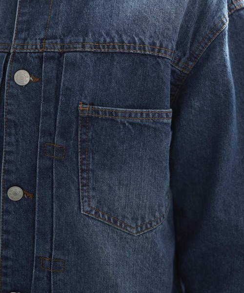 ラウンドカラーGジャン（デニムジャケット）｜ElegChic（エレグシック）