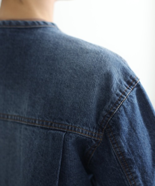 ラウンドカラーGジャン（デニムジャケット）｜ElegChic（エレグシック）