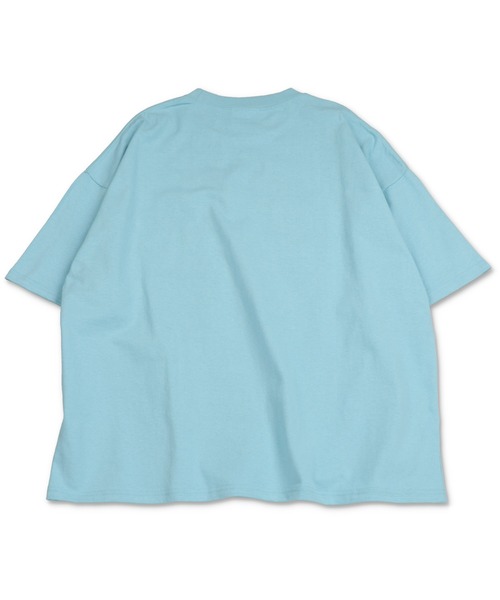 SPINNS（スピンズ）の「【ビッグシルエット】OLDSURF刺繍ロゴビッグTシャツ（Tシャツ/カットソー・メンズ・レッド/サックスブルー/ホワイト/イエロー/グリーン・ONESIZE）」の7枚目の写真