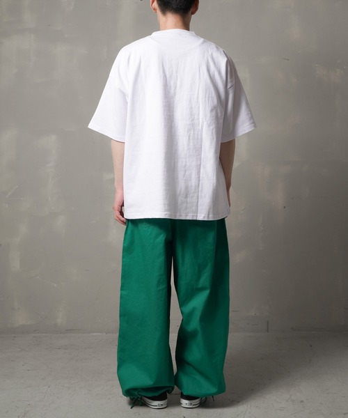 SPINNS（スピンズ）の「【ビッグシルエット】OLDSURF刺繍ロゴビッグTシャツ（Tシャツ/カットソー・メンズ・レッド/サックスブルー/ホワイト/イエロー/グリーン・ONESIZE）」の16枚目の写真