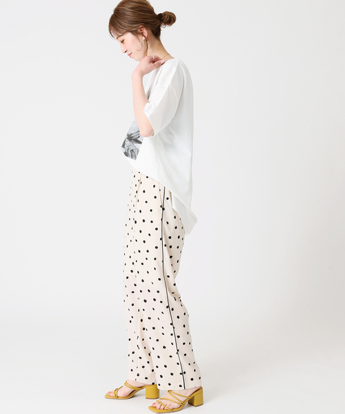 B.C STOCK（ベーセーストック）の「Yacht Lady フォトTシャツ（Tシャツ/カットソー・レディース・ホワイト/ブラウン・FREE）」の5枚目の写真