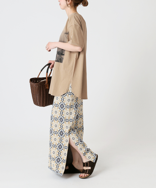 B.C STOCK（ベーセーストック）の「Yacht Lady フォトTシャツ（Tシャツ/カットソー・レディース・ホワイト/ブラウン・FREE）」の10枚目の写真