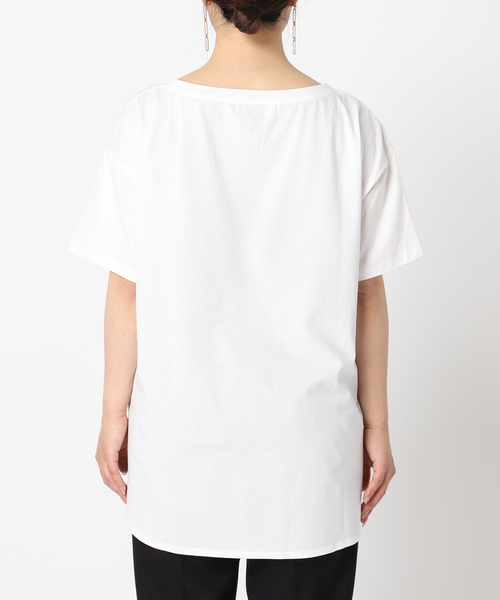 B.C STOCK（ベーセーストック）の「Yacht Lady フォトTシャツ（Tシャツ/カットソー・レディース・ホワイト/ブラウン・FREE）」の15枚目の写真