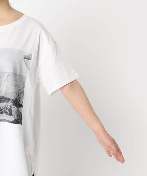 B.C STOCK（ベーセーストック）の「Yacht Lady フォトTシャツ（Tシャツ/カットソー・レディース・ホワイト/ブラウン・FREE）」の18枚目の写真