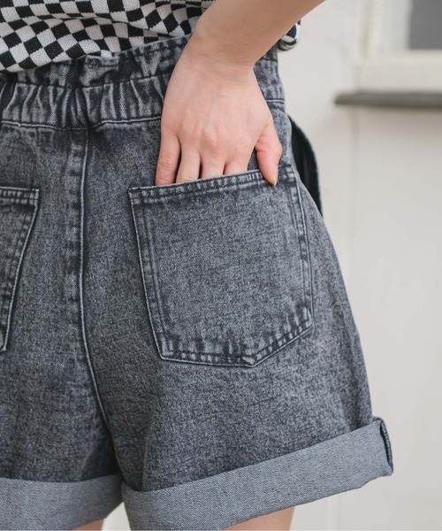 ems excite（エムズエキサイト）の「ロールアップデニムSPT（デニムパンツ・レディース・ブラック/オフホワイト/ケミカルウォッシュ/ブルー系その他5・FREE）」の20枚目の写真