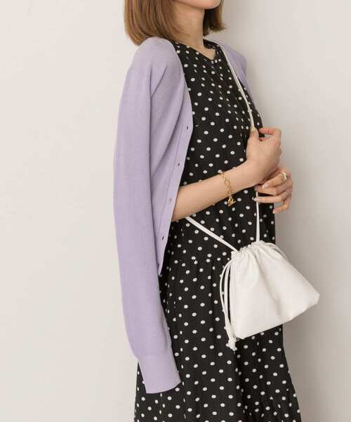 RODE SKO(ロデスコ)の「ソフトキンチャクミニショルダーバッグ(ショルダーバッグ・レディース・ホワイト/ブラック/ベージュ/パープル/イエロー/ブルー/グリーン・ONE)」の10枚目の写真