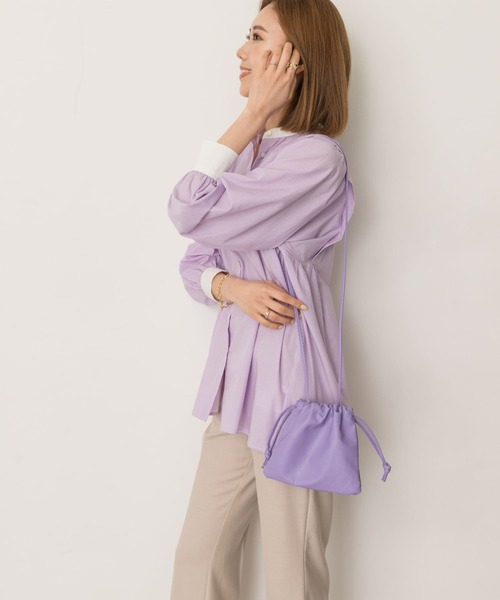 RODE SKO(ロデスコ)の「ソフトキンチャクミニショルダーバッグ(ショルダーバッグ・レディース・ホワイト/ブラック/ベージュ/パープル/イエロー/ブルー/グリーン・ONE)」の22枚目の写真