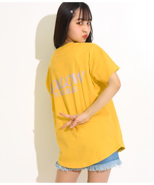 ANAP GiRL(アナップガール)の「ポケットデザインTシャツ(Tシャツ/カットソー・キッズ・ホワイト/イエロー/スミクロ・S/M)」の6枚目の写真