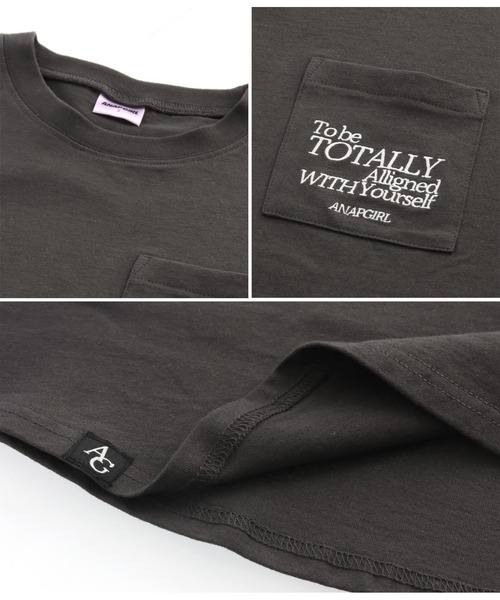 ANAP GiRL(アナップガール)の「ポケットデザインTシャツ(Tシャツ/カットソー・キッズ・ホワイト/イエロー/スミクロ・S/M)」の16枚目の写真