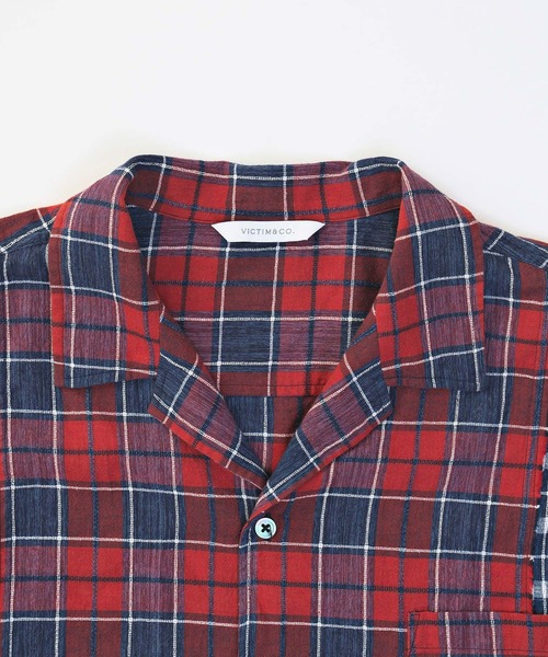 VICTIM（ヴィクティム）の「VICTIM ヴィクティム / DAMEGE CHECK SHIRTS / VTM-22-S-017（シャツ/ブラウス・メンズ・グリーン/レッド/ネイビー・M/L/XL）」の7枚目の写真