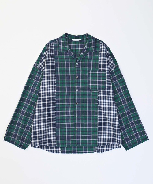 VICTIM（ヴィクティム）の「VICTIM ヴィクティム / DAMEGE CHECK SHIRTS / VTM-22-S-017（シャツ/ブラウス・メンズ・グリーン/レッド/ネイビー・M/L/XL）」の10枚目の写真