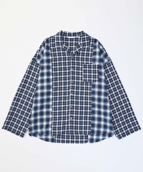VICTIM（ヴィクティム）の「VICTIM ヴィクティム / DAMEGE CHECK SHIRTS / VTM-22-S-017（シャツ/ブラウス・メンズ・グリーン/レッド/ネイビー・M/L/XL）」の11枚目の写真