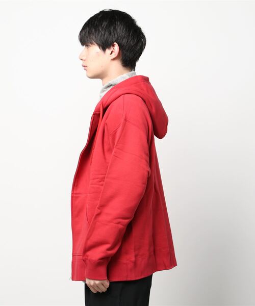 MR.GENTLEMAN（ミスタージェントルマン）の「DOUBLE FRONT HOODIE（パーカー・メンズ・グリーン系その他/レッド系その他・SMALL/X-LARGE/LARGE）」の3枚目の写真