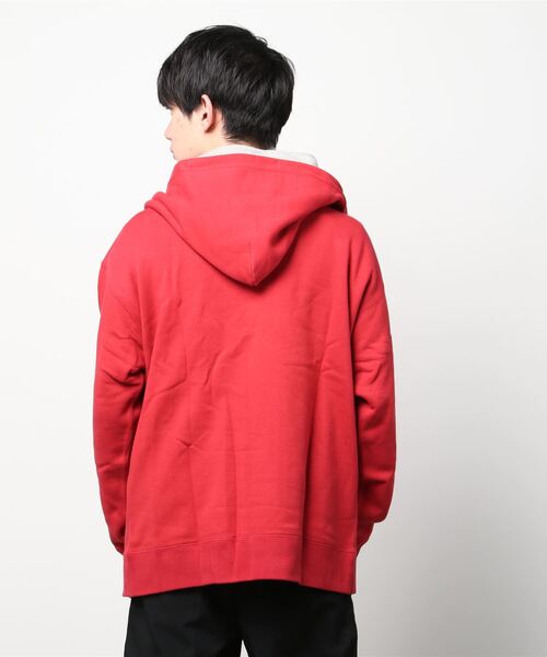 MR.GENTLEMAN（ミスタージェントルマン）の「DOUBLE FRONT HOODIE（パーカー・メンズ・グリーン系その他/レッド系その他・SMALL/X-LARGE/LARGE）」の4枚目の写真