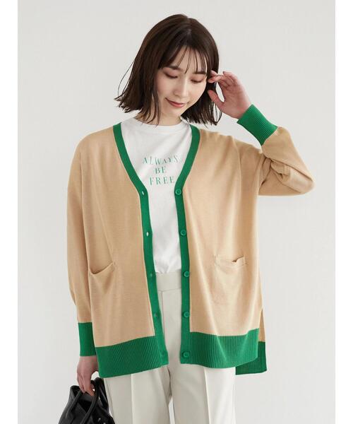 Green　Parks（グリーンパークス）の「プリントロゴTシャツ（Tシャツ/カットソー・レディース・オフホワイト/ブラック/イエロー・FREE）」の6枚目の写真