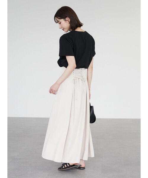 Green　Parks（グリーンパークス）の「プリントロゴTシャツ（Tシャツ/カットソー・レディース・オフホワイト/ブラック/イエロー・FREE）」の10枚目の写真