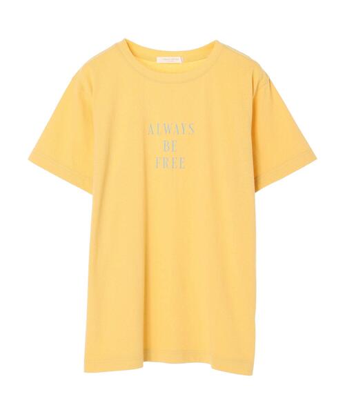 Green　Parks（グリーンパークス）の「プリントロゴTシャツ（Tシャツ/カットソー・レディース・オフホワイト/ブラック/イエロー・FREE）」の13枚目の写真