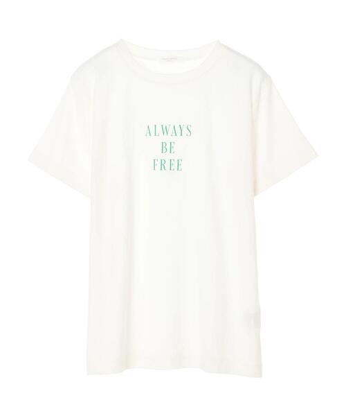 Green　Parks（グリーンパークス）の「プリントロゴTシャツ（Tシャツ/カットソー・レディース・オフホワイト/ブラック/イエロー・FREE）」の21枚目の写真