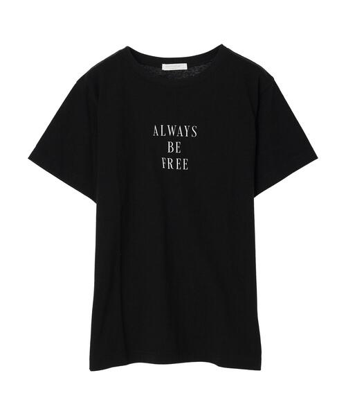 Green　Parks（グリーンパークス）の「プリントロゴTシャツ（Tシャツ/カットソー・レディース・オフホワイト/ブラック/イエロー・FREE）」の22枚目の写真