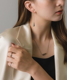 ノジェス　ロングドロップピアス シルバー・K10フープピアス｜ピアス｜ノジェス 公式オンラインストア