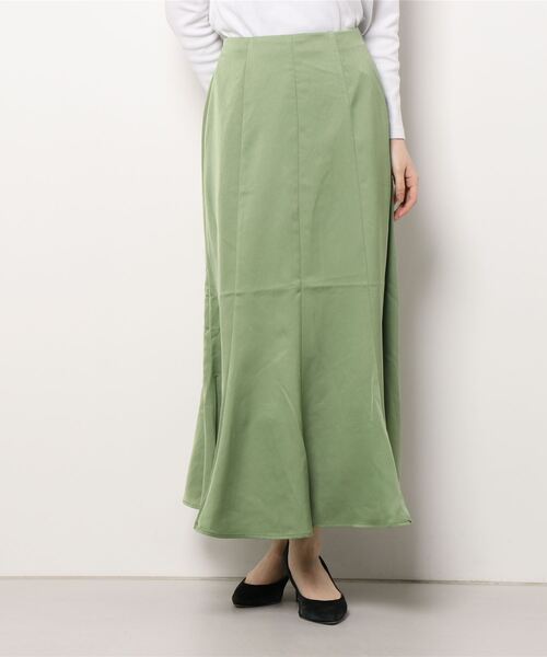 ehka sopo（エヘカソポ）の「無地／花柄アソートマーメイドスカート（スカート・レディース・ブラック/グリーン/オレンジ/ベージュ・ﾌﾘ-）」の7枚目の写真