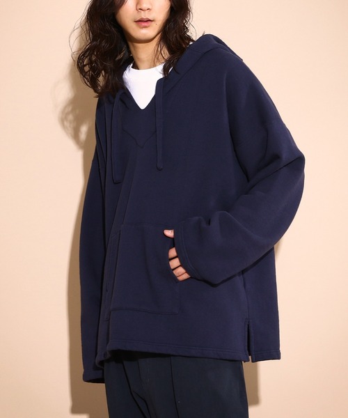 MexiPa(メキパ)の「MexiPa Sweat Mexican Parker 22-011-MP-8200-1(パーカー・メンズ・ネイビー/グレー・SMALL/MEDIUM)」の1枚目の写真