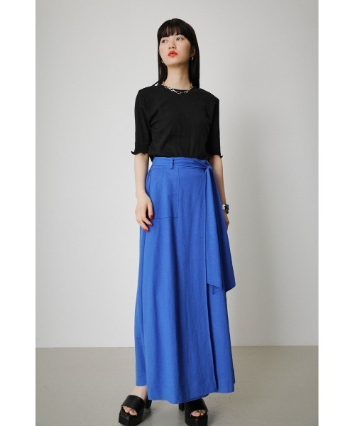 AZUL by moussy(アズールバイマウジー)の「MELLOW SHORT SLEEVE TOPS/メロウショートスリーブトップス(Tシャツ/カットソー・レディース・ピンク/ダークブルー/ホワイト/オレンジ/ブラック・MEDIUM/SMALL)」の17枚目の写真