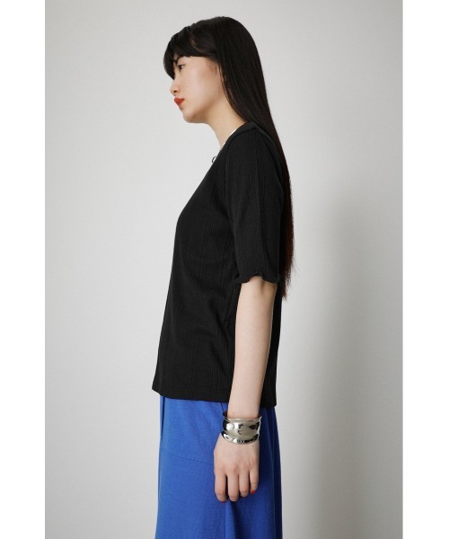AZUL by moussy(アズールバイマウジー)の「MELLOW SHORT SLEEVE TOPS/メロウショートスリーブトップス(Tシャツ/カットソー・レディース・ピンク/ダークブルー/ホワイト/オレンジ/ブラック・MEDIUM/SMALL)」の19枚目の写真