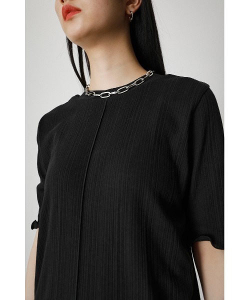 AZUL by moussy(アズールバイマウジー)の「MELLOW SHORT SLEEVE TOPS/メロウショートスリーブトップス(Tシャツ/カットソー・レディース・ピンク/ダークブルー/ホワイト/オレンジ/ブラック・MEDIUM/SMALL)」の21枚目の写真