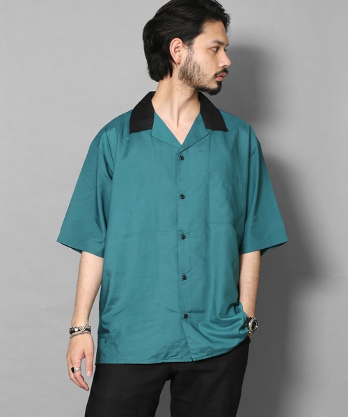 CERCA（チェルカ）の「BG/クレリックオープンカラードレープシャツ（シャツ/ブラウス・メンズ・ベージュ/ホワイト/ブラック/グリーン/グレー/ブルー・LARGE/MEDIUM）」の5枚目の写真