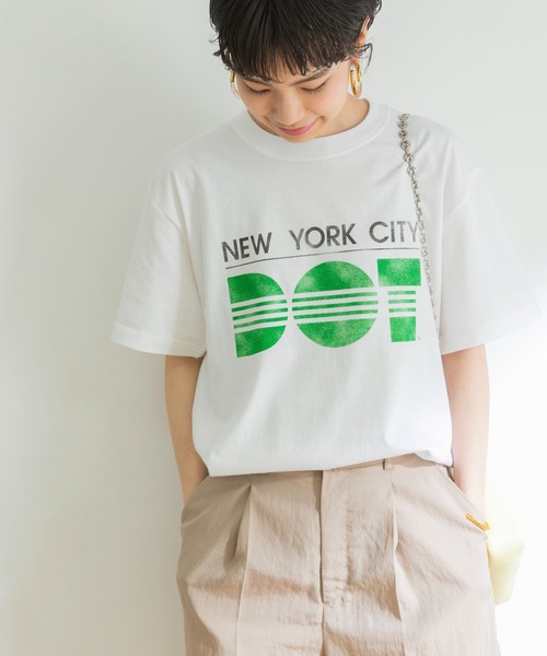 GOOD ROCK SPEED（グッドロックスピード）の「『WEB限定』GOOD ROCK SPEED　NYC DOT PRINT T-SHIRTS（Tシャツ/カットソー・メンズ・ホワイト・MEDIUM/LARGE/X-LARGE）」の3枚目の写真