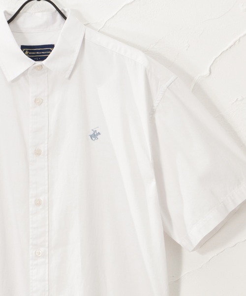 BEVERLY HILLS POLO CLUB(ビバリーヒルズポロクラブ)の「リラックスフィット ショートスリーブツイルシャツ(シャツ/ブラウス・メンズ・ホワイト/ブラック/ベージュ/ネイビー/ブラウン/サックスブルー/ブルー/グリーン・M/L)」の3枚目の写真