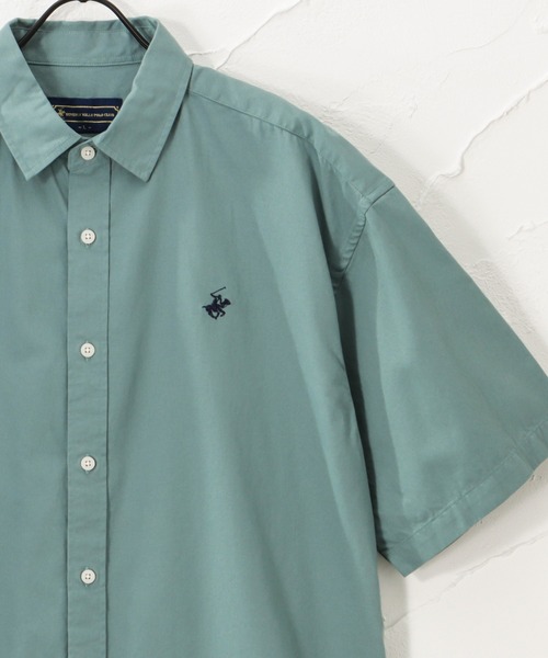 BEVERLY HILLS POLO CLUB(ビバリーヒルズポロクラブ)の「リラックスフィット ショートスリーブツイルシャツ(シャツ/ブラウス・メンズ・ホワイト/ブラック/ベージュ/ネイビー/ブラウン/サックスブルー/ブルー/グリーン・M/L)」の6枚目の写真
