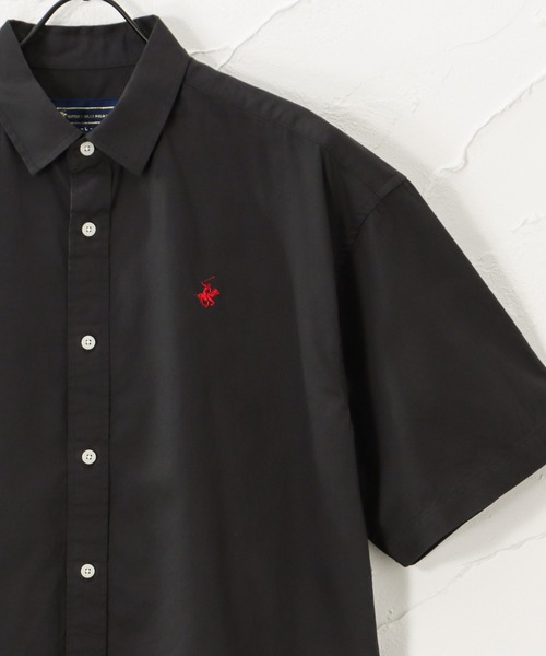 BEVERLY HILLS POLO CLUB(ビバリーヒルズポロクラブ)の「リラックスフィット ショートスリーブツイルシャツ(シャツ/ブラウス・メンズ・ホワイト/ブラック/ベージュ/ネイビー/ブラウン/サックスブルー/ブルー/グリーン・M/L)」の4枚目の写真